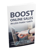 Boost Your Online Sales.  Ways to Increase Passive Income (FREE EBOOK!
